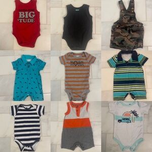BABY BOY SIZE 6-9 MONTH (6-9M) CLOTHING LOT 12 PIECES TOTAL